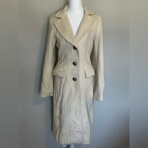 Vintage Cream Wool Coat